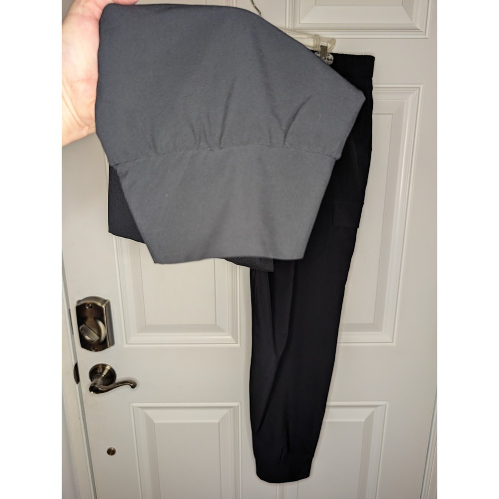 Susan Graver Weekend Black Elastic Waist Jogger Pants Women's Size XL Pockets - Picture 4 of 6